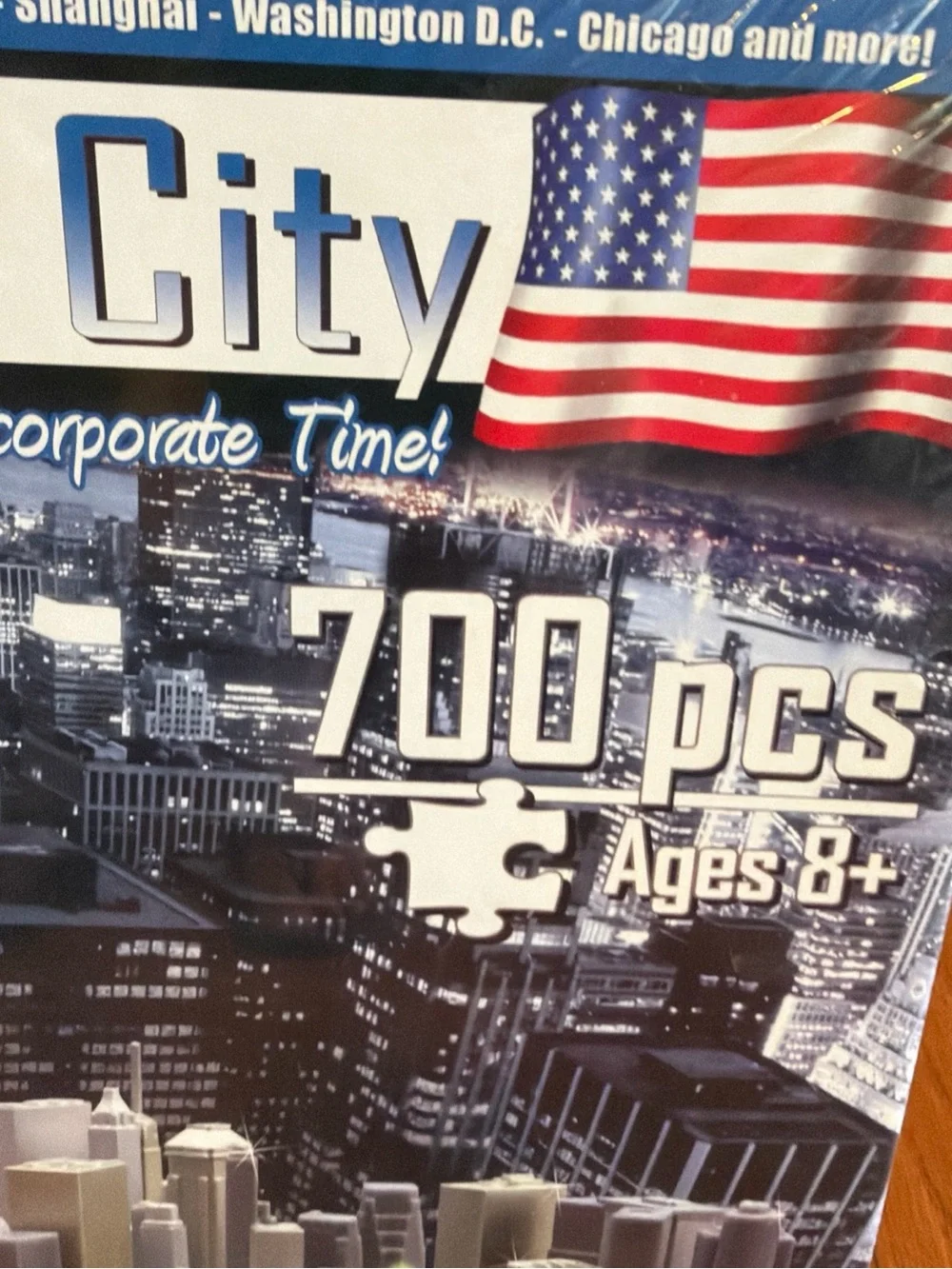 NYC 700-Piece 3D Jigsaw Puzzle - Gray Skyline